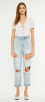 Darel Ultra High Rise Paperbag Mom Jeans - Official Kancan USA
