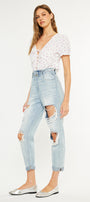 Darel Ultra High Rise Paperbag Mom Jeans - Official Kancan USA