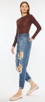 Darel Ultra High Rise Paperbag Mom Jeans - Official Kancan USA