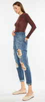 Darel Ultra High Rise Paperbag Mom Jeans - Official Kancan USA