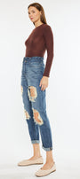 Darel Ultra High Rise Paperbag Mom Jeans - Official Kancan USA