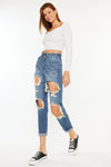 Darel Ultra High Rise Paperbag Mom Jeans - Official Kancan USA