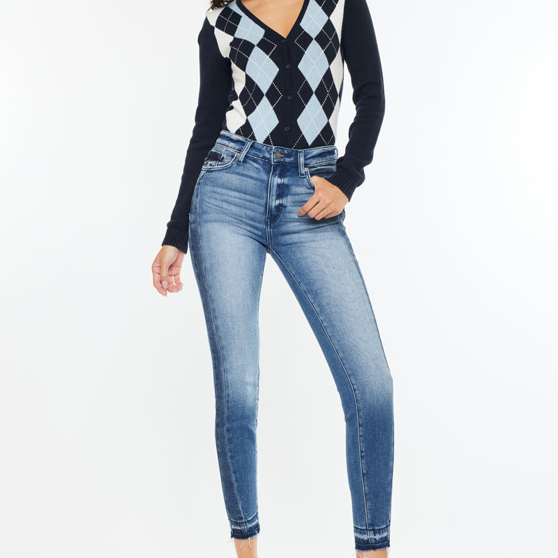 Elisha High Rise Ankle Skinny Jeans - Official Kancan USA