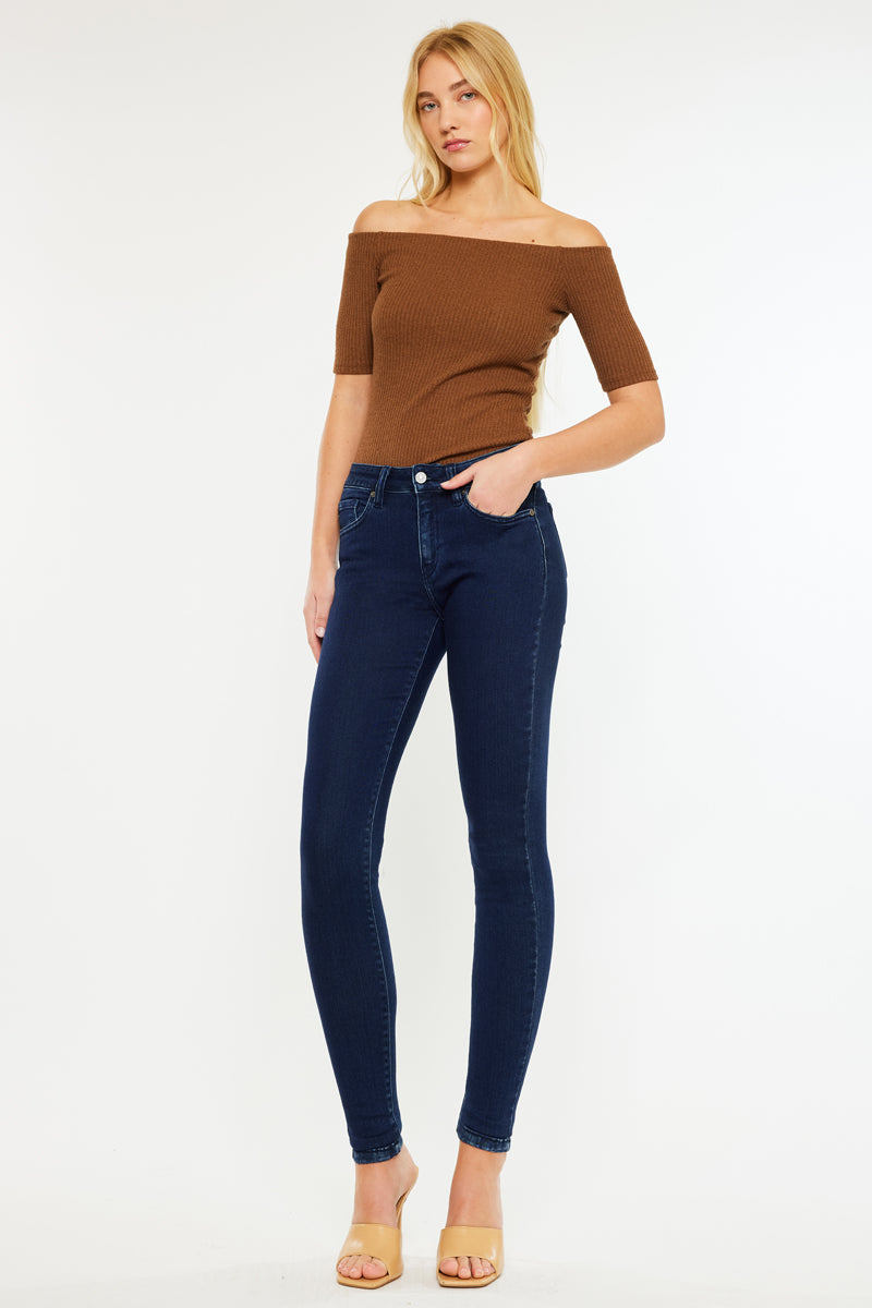 Annaka Mid Rise Super Skinny Jeans - Official Kancan USA