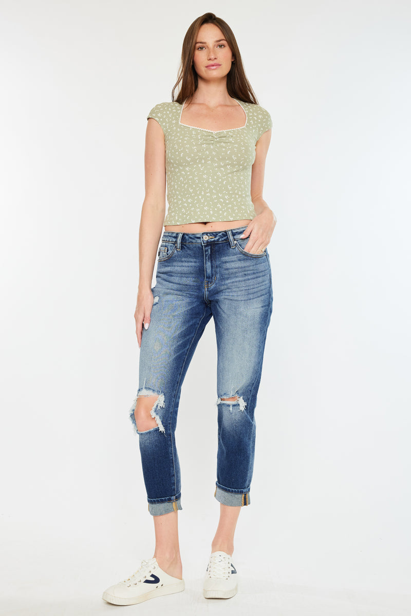 Milan High Rise Mom Jeans – Kancan USA