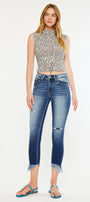 Azaria High Rise Cropped Skinny Jeans - Official Kancan USA