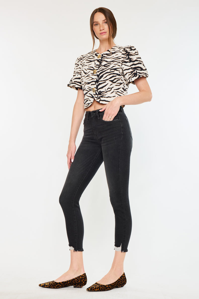 Leo High Rise Ankle Skinny Jeans - Official Kancan USA