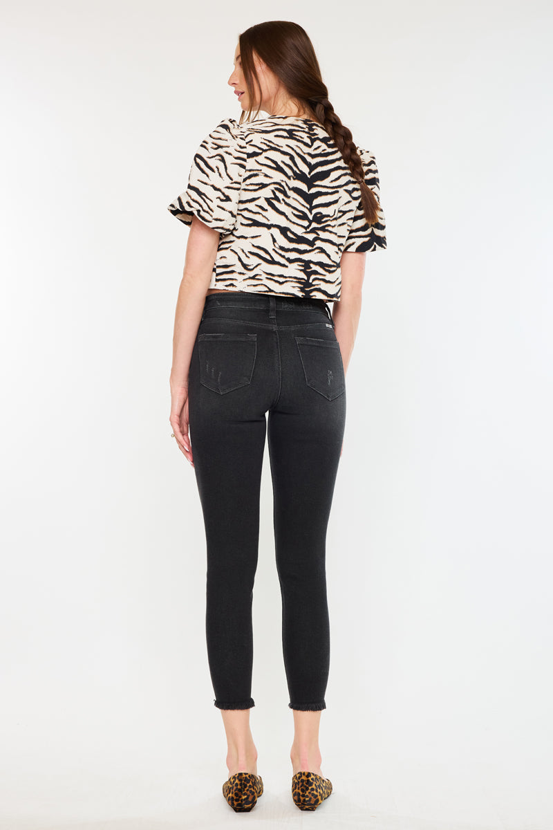 Leo High Rise Ankle Skinny Jeans - Official Kancan USA