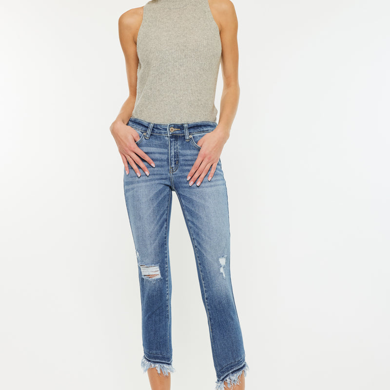 Camila Mid Rise Ankle Skinny Jeans - Official Kancan USA