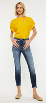 Eliza High Rise Ankle Skinny Jeans - Official Kancan USA