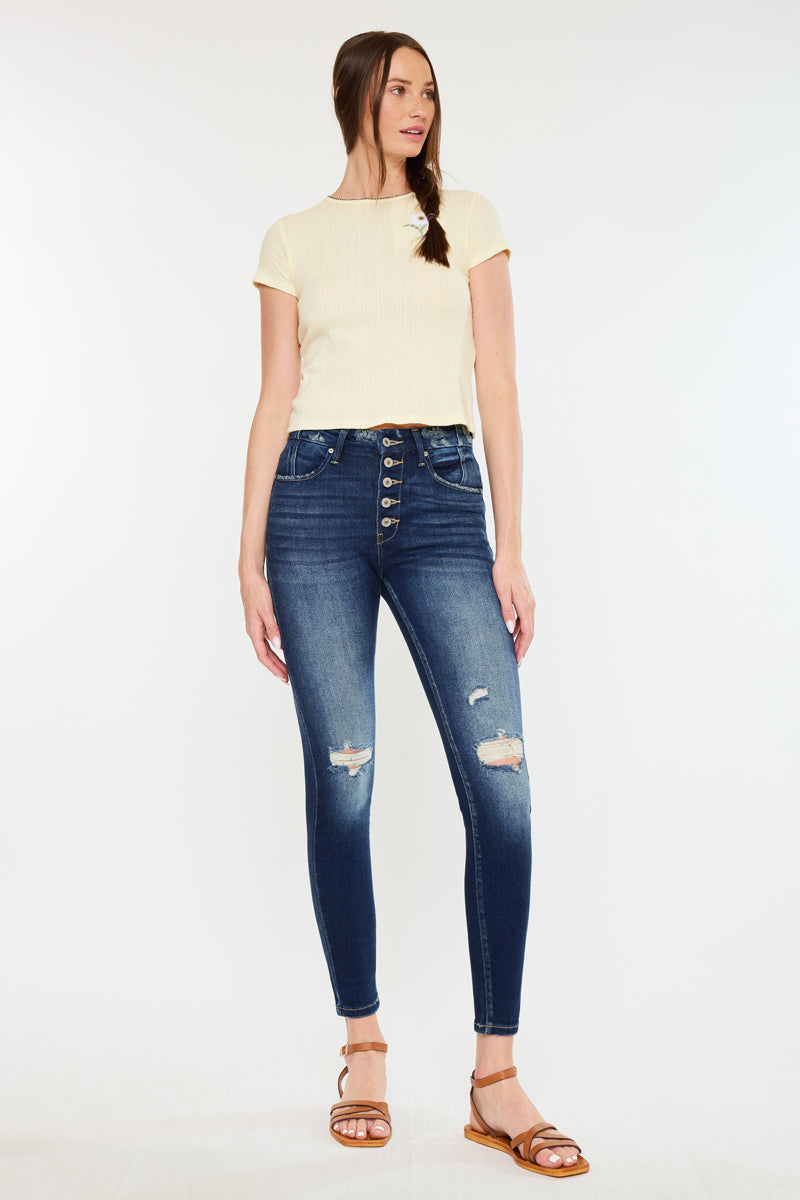 Novah High Rise Super Skinny Jeans - Official Kancan USA