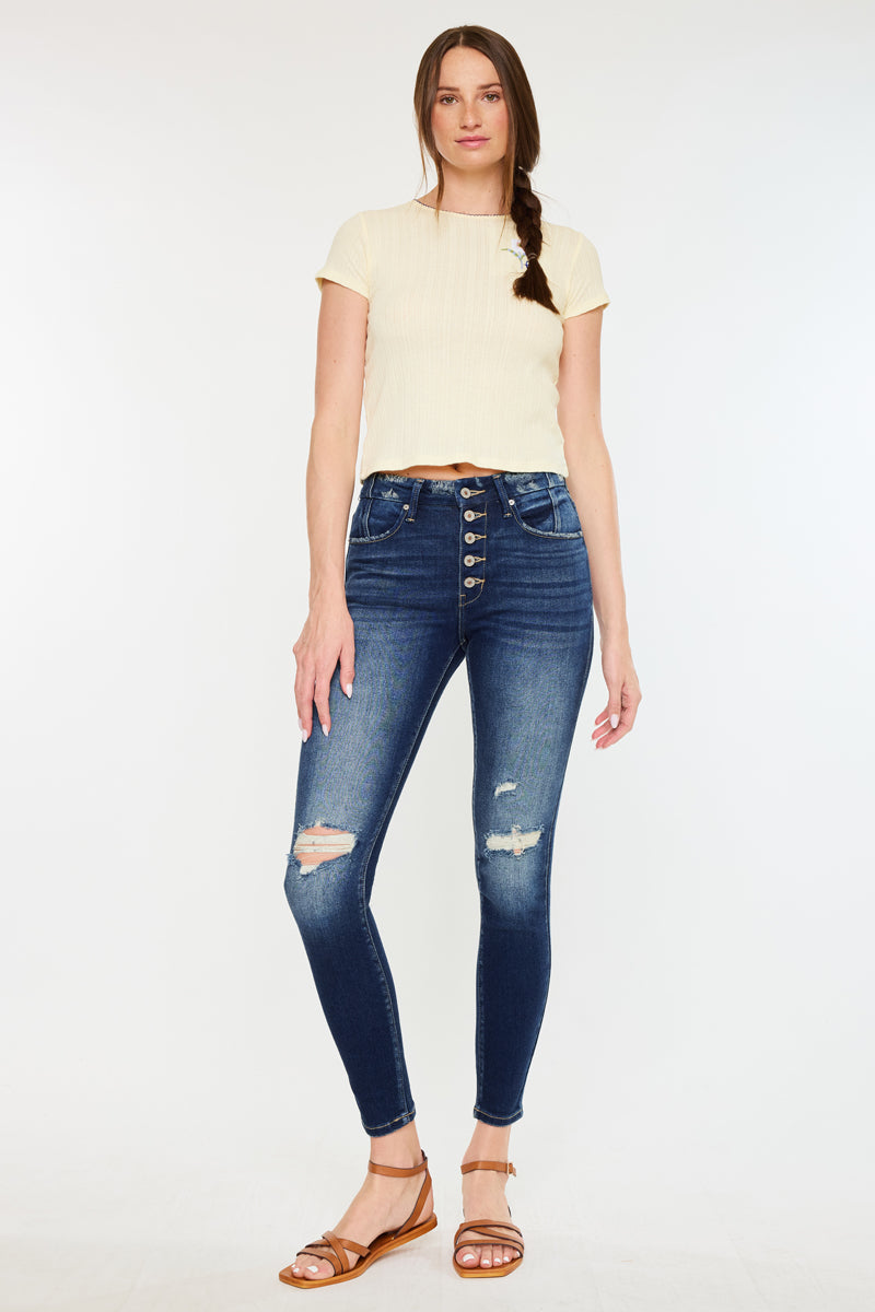 Novah High Rise Super Skinny Jeans - Official Kancan USA
