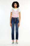 Reese High Rise Slim Straight Leg Jeans - Official Kancan USA