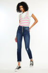 Reese High Rise Slim Straight Leg Jeans - Official Kancan USA