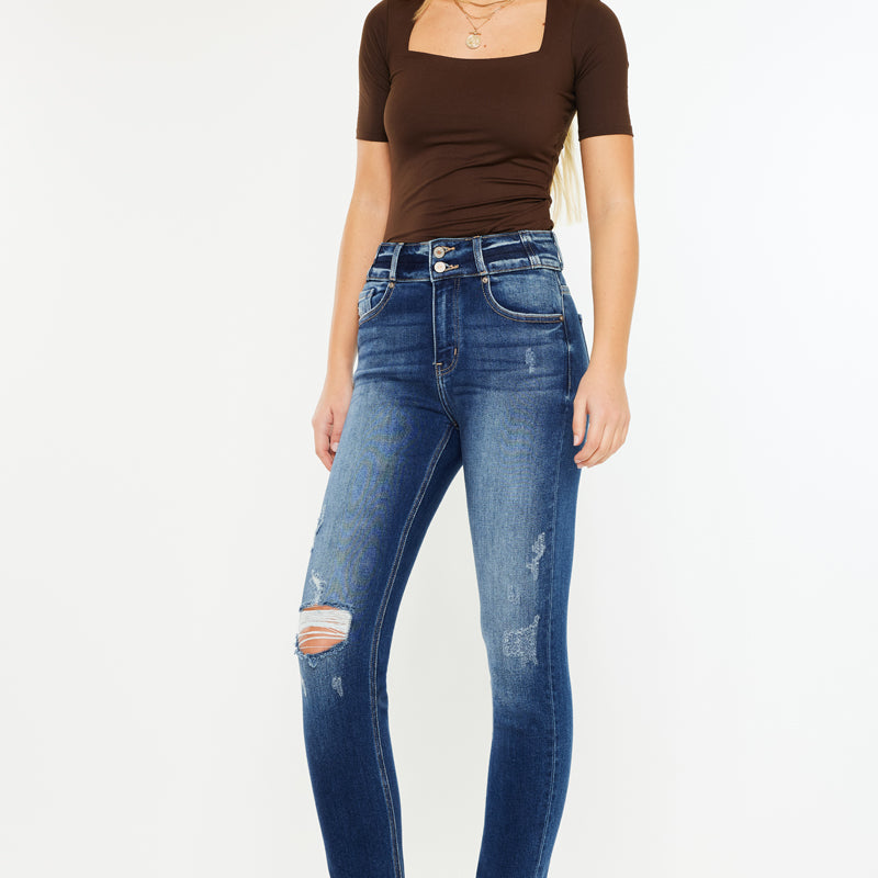 Alanis High Rise Straight Leg Jeans - Official Kancan USA