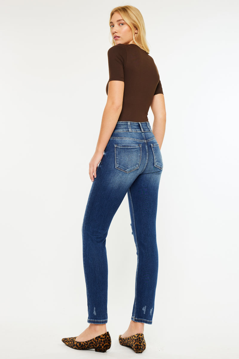 Alanis High Rise Straight Leg Jeans - Official Kancan USA