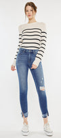Safiya High Rise Ankle Skinny Jeans - Official Kancan USA