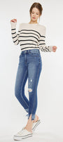 Safiya High Rise Ankle Skinny Jeans - Official Kancan USA