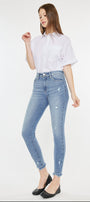 Terri High Rise Ankle Skinny Jeans - Official Kancan USA