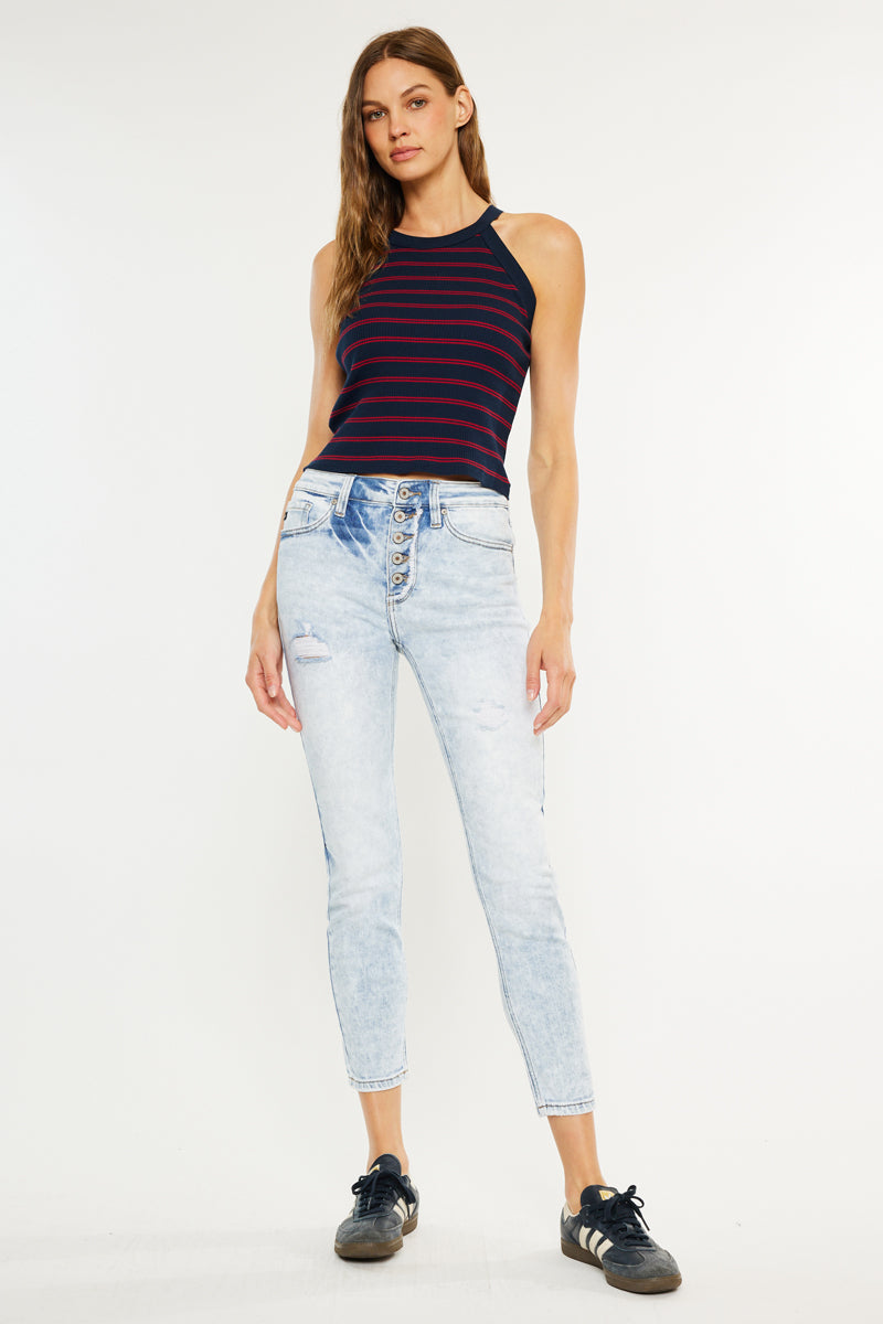 Sukie High Rise Ankle Skinny Jeans - Official Kancan USA