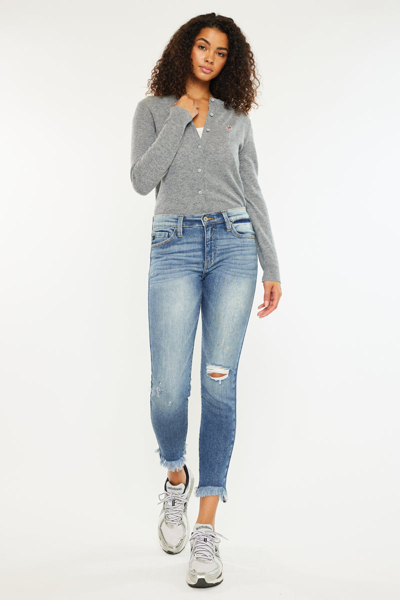 Darian Mid Rise Ankle Skinny - Official Kancan USA