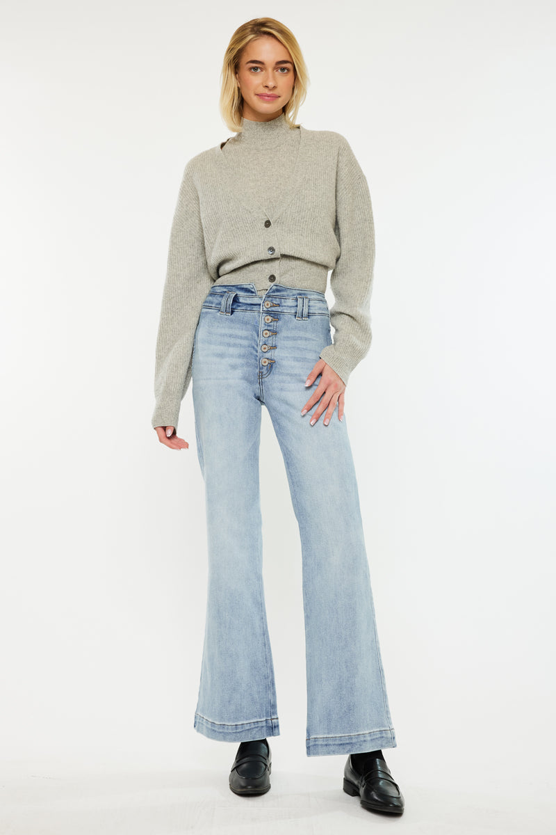 Meredith High Rise Slim Flare - Official Kancan USA