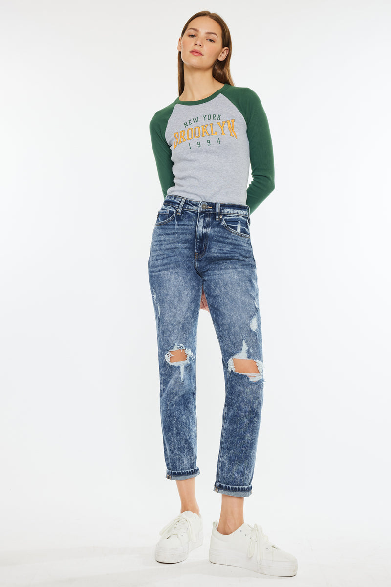 Kenzie Ultra High Rise Mom Jeans – Kancan USA