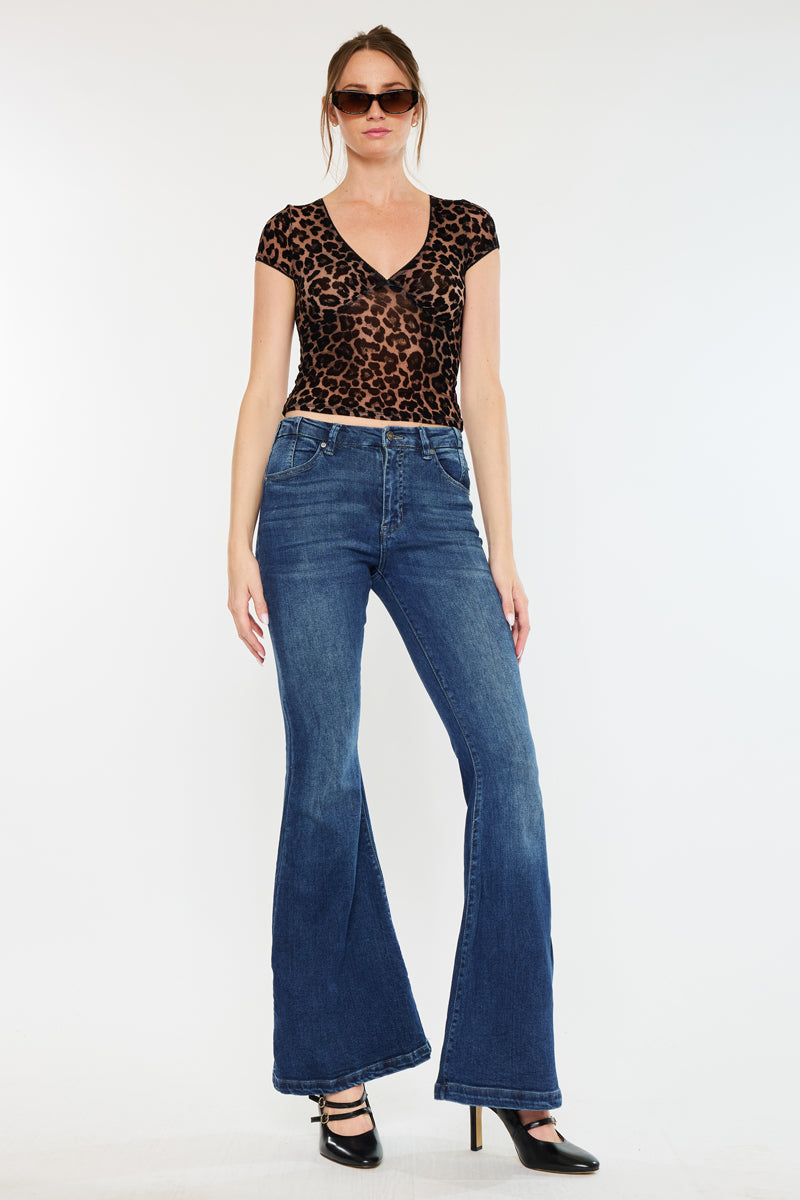 Arizona High Rise Super Flare Jeans – Kancan USA