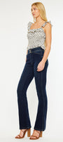 Seren High Rise Exposed Button Bootcut Jeans - Official Kancan USA