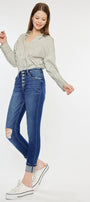 Sparrow High Rise Cigarette Leg Jeans - Official Kancan USA