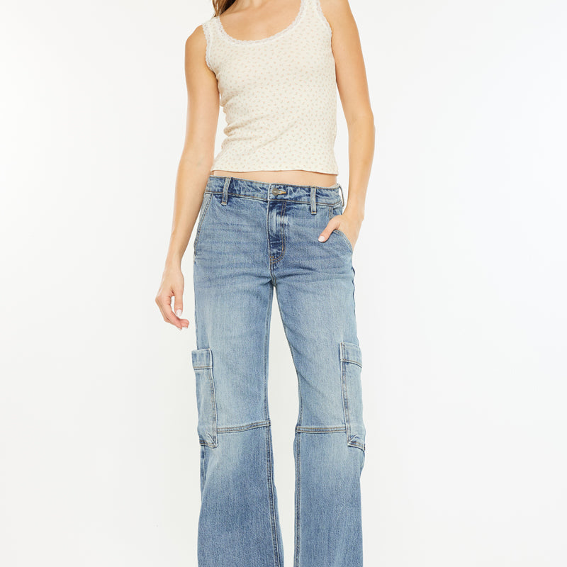 Priority Low Rise X-Cargo Leg Jeans - Official Kancan USA