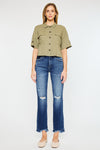 Peach High Rise Slim Straight - Official Kancan USA