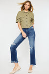 Peach High Rise Slim Straight - Official Kancan USA