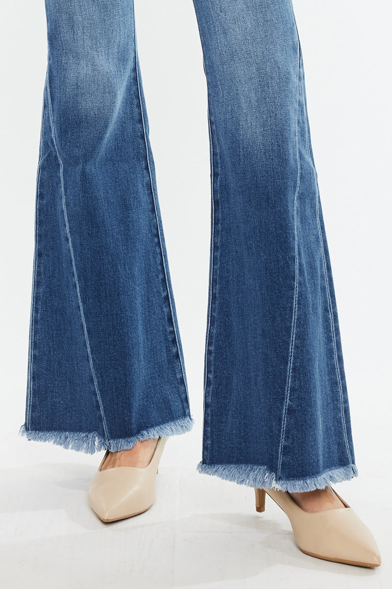 Cleo Mid Rise Flare Jeans - Official Kancan USA