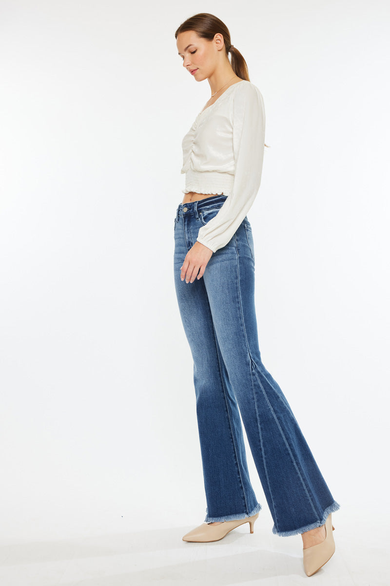 Cleo Mid Rise Flare Jeans - Official Kancan USA