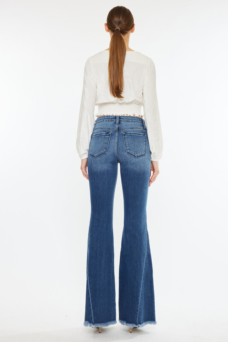 Cleo Mid Rise Flare Jeans - Official Kancan USA