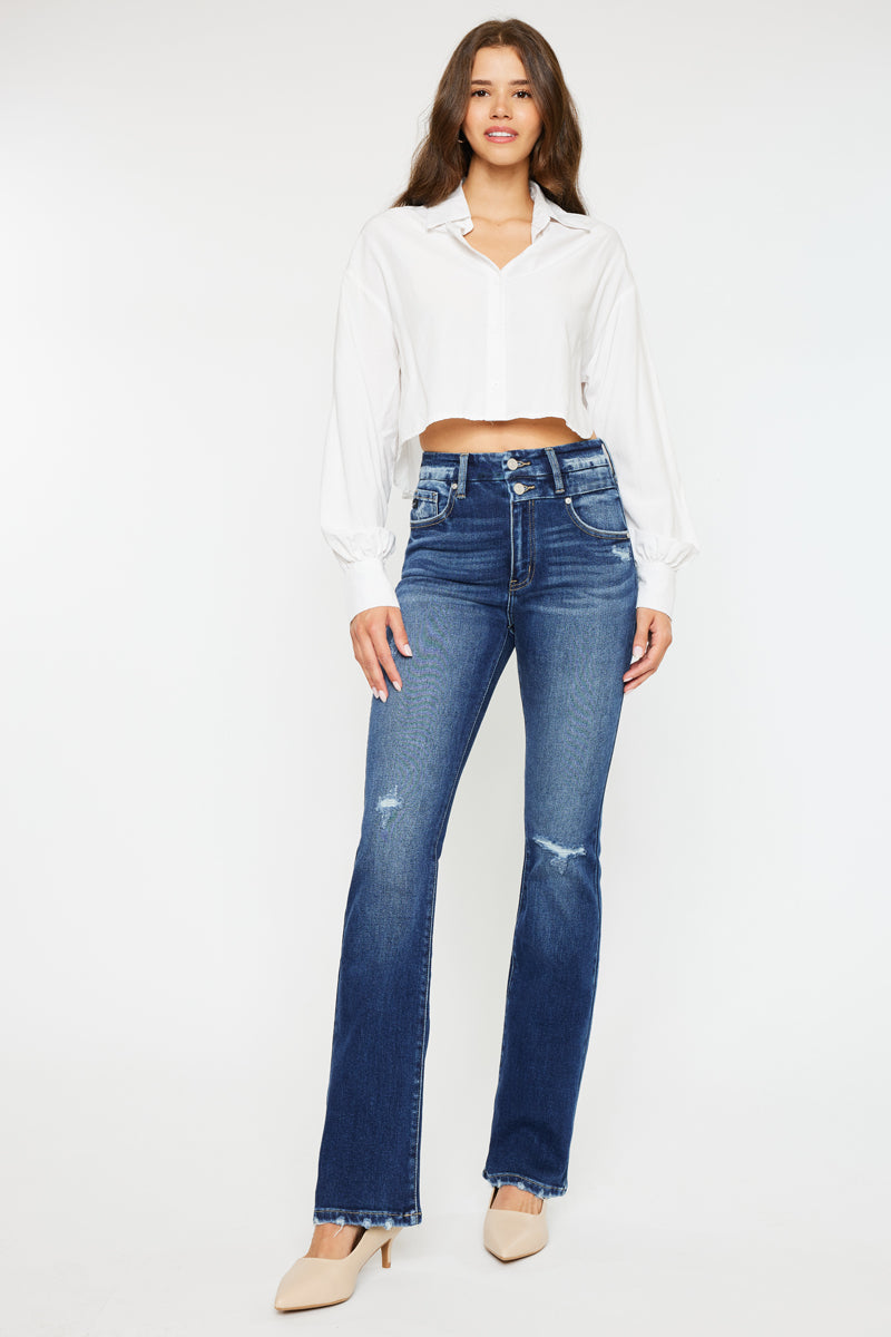 kana Alanis High Rise Straight Leg Jeans – Kancan USA