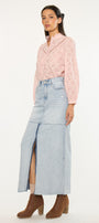 Babe Maxi Denim Skirt - Official Kancan USA