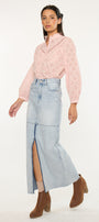 Babe Maxi Denim Skirt - Official Kancan USA