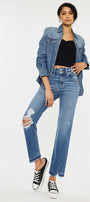 Morgana High Rise Slim Straight Jeans - Official Kancan USA