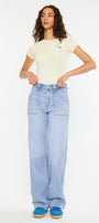 Astra High Rise Wide Leg Jeans - Official Kancan USA