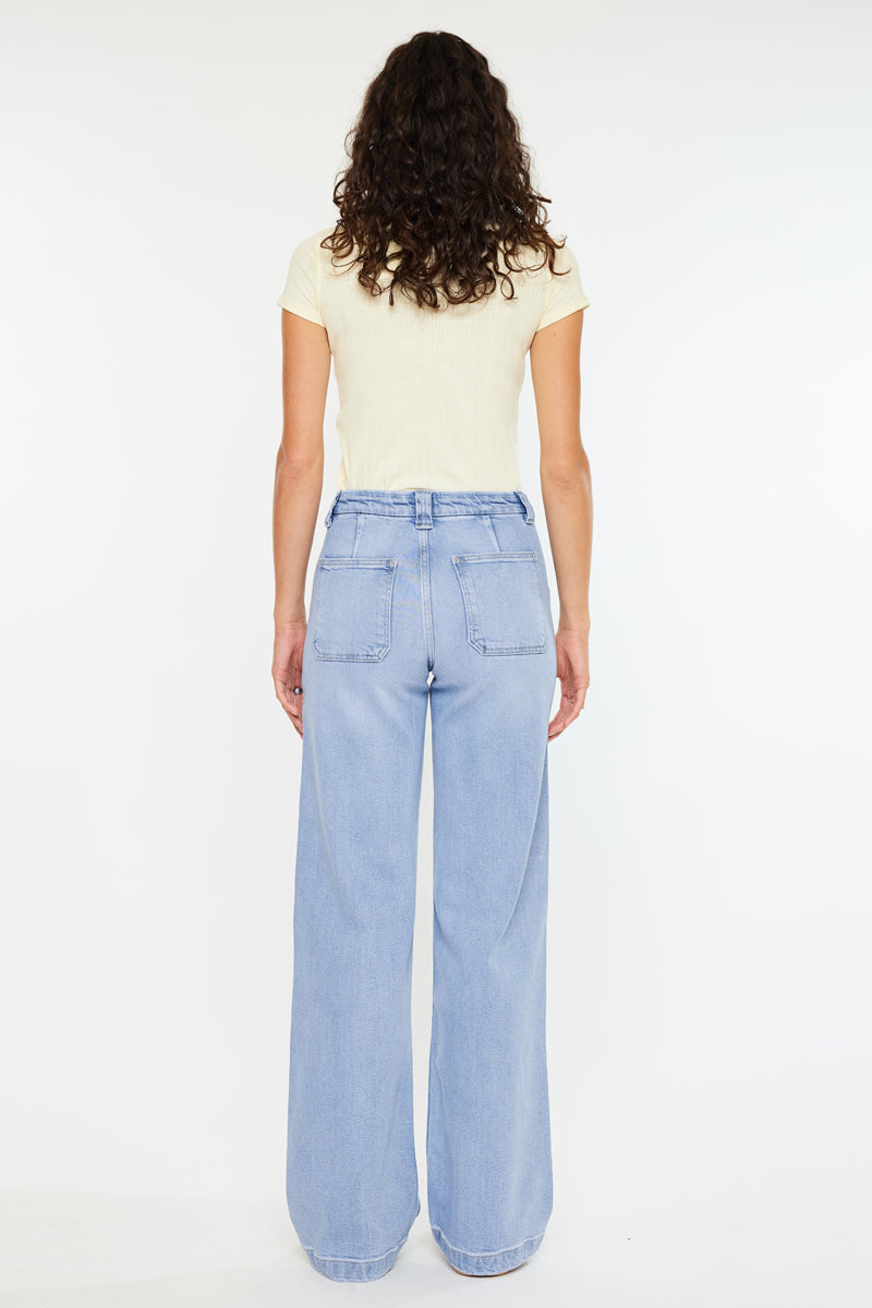 Astra High Rise Wide Leg Jeans - Official Kancan USA
