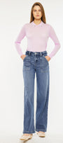 Astra High Rise Wide Leg Jeans - Official Kancan USA