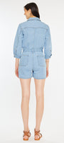 Aileen Sleeves Denim Romper - Official Kancan USA