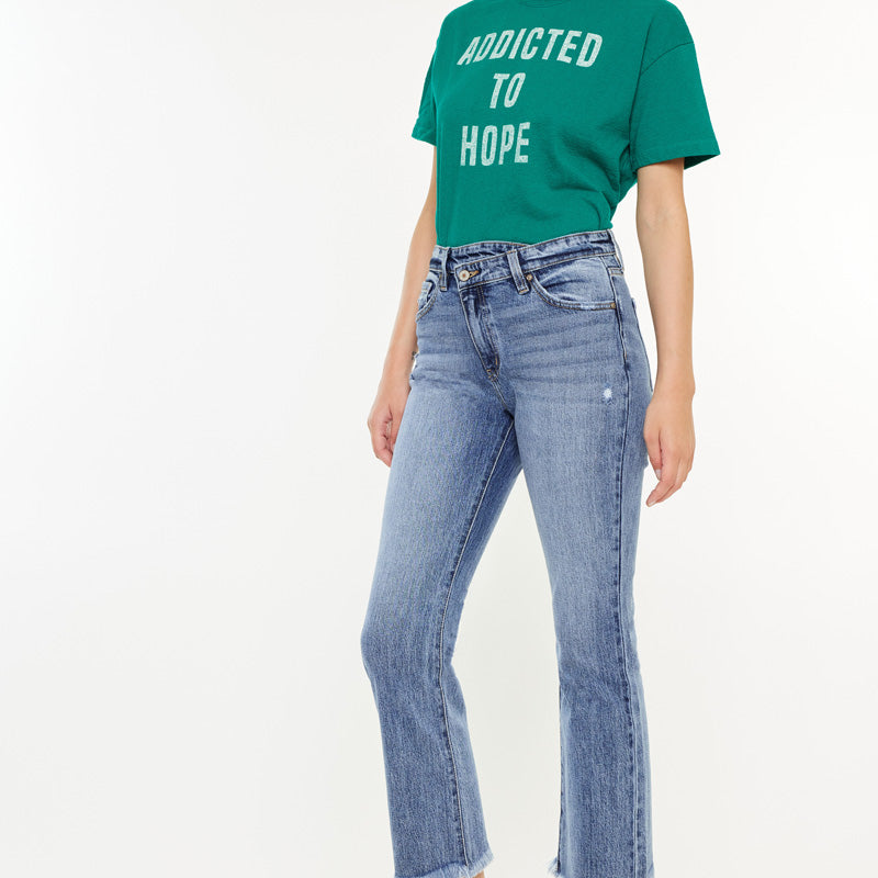 Effie High Rise Kick Flare Jeans - Official Kancan USA