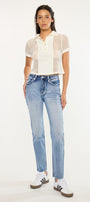 Sadie High Rise Straight Leg Jeans