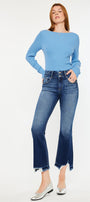 Celina High Rise Cropped Flare Jeans - Official Kancan USA