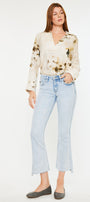 Elsie Mid Rise Cropped Flare Jeans - Official Kancan USA