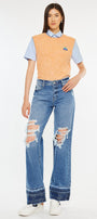 Linda High Rise Wide Leg Jeans - Official Kancan USA