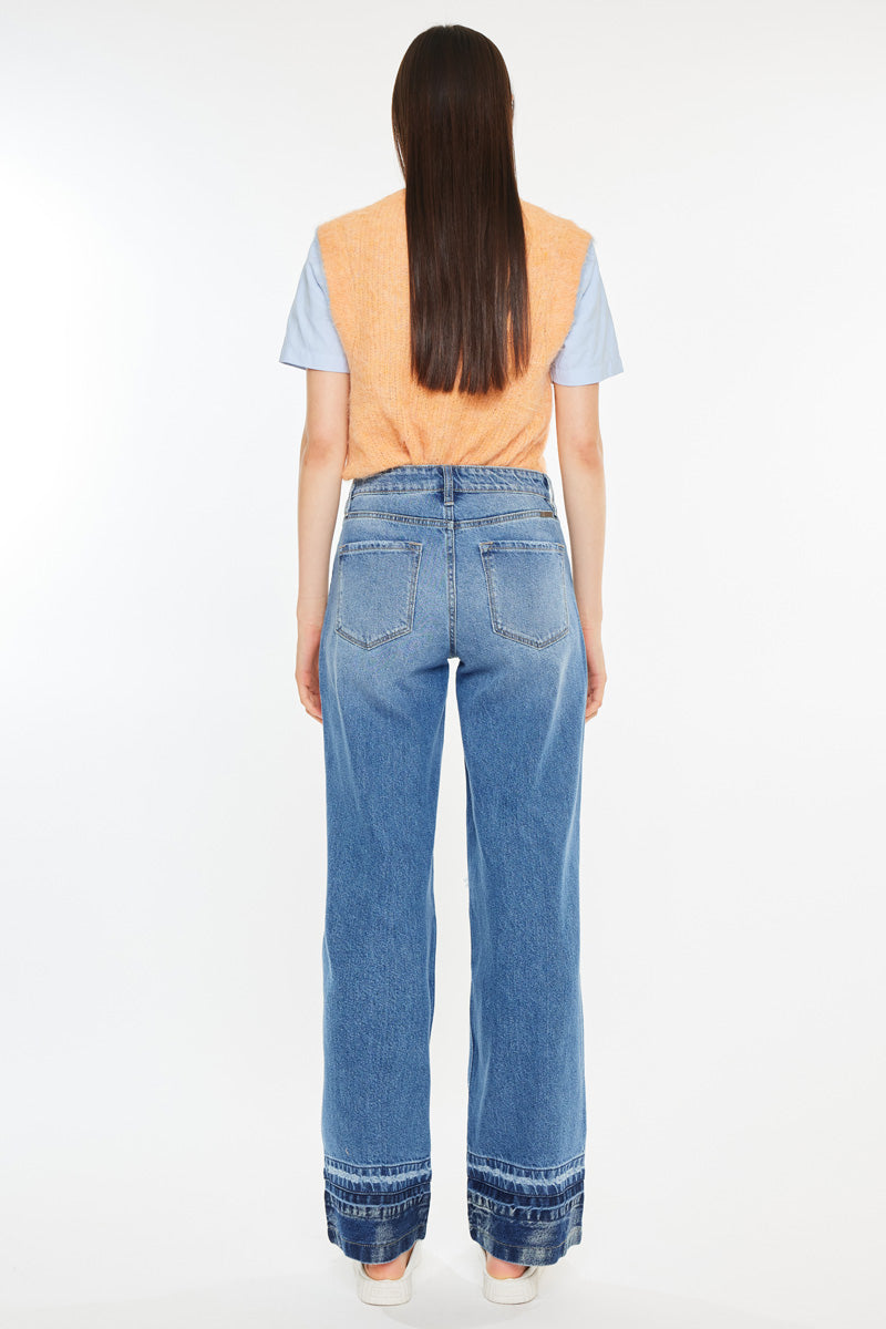 Linda High Rise Wide Leg Jeans - Official Kancan USA
